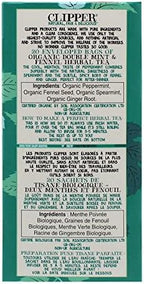 CLIPPER TEA Organic After Dinner Mints Tea, 38 GR