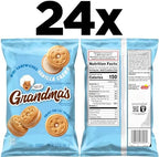 Grandma’s Mini Cookies, Vanilla Sandwich Crème Cookies, 3.71 oz Cookie Bag, (24 Pack) (Packaging May Vary)