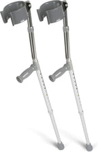 Medline Aluminum Forearm Crutches, Youth, Pack of 2