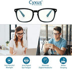 Cyxus Blue Light Glasses Men Women Reduce Eye Strain UV Blocking for Office Work Computer Screen 8082