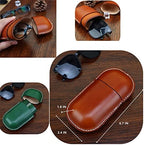 Leather Glasses Case Cowhide Vintage Men And Women Nearsighted Glasses Sunglasses Travel Anti-Crush Storage Box