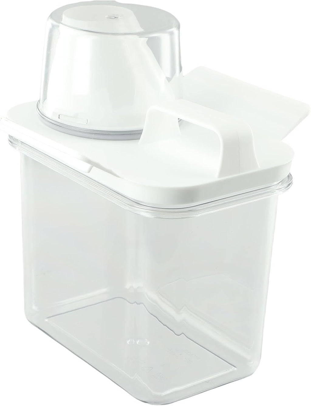 Airtight Laundry Detergent Container with Measuring Cup, Moisture Proof Storage Bin for Washing Powder and Liquid Soap, Large Capacity(1100ML)