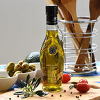 Extra Virgin olive oil with Truffle flavoured, KORVEL, glass bottle Amphora 250 ml, 8.45 fl oz