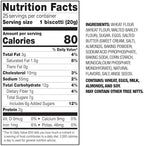 Nonni's Originali Classic Almond Biscotti Cookies – Individually Wrapped Italian Coffee Snack, Crunchy Twice-Baked, 80 Cal Each, 17.25 oz Carton