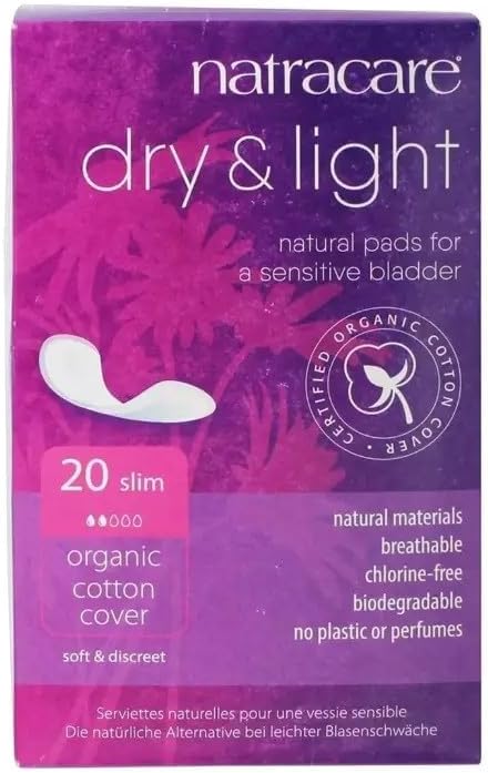 Natracare Dry and Light Pads 20 Pads, 3 Boxes, (60 Pads Total)
