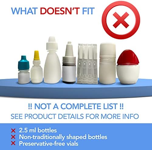 Eye Drop Guide | Reusable Silicone Aid to Help Aim Most Eyedrop Bottles | Bottle Holder Accessory Tool Assists Adults Elderly | Dispenser Invented by Doctors