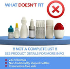 Eye Drop Guide | Reusable Silicone Aid to Help Aim Most Eyedrop Bottles | Bottle Holder Accessory Tool Assists Adults Elderly | Dispenser Invented by Doctors