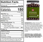 Wellsley Farms Dark Chocolate Covered Almonds – 2lbs 13oz | Whole Roasted Almonds with Real Creamy Dark Chocolate | Kosher, Gluten-Free Snack