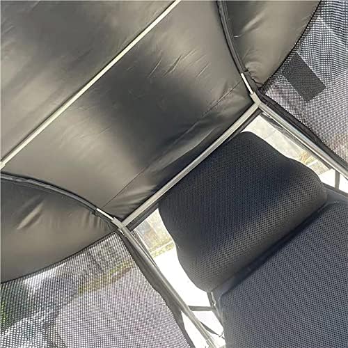 Electric Wheelchair Universal Umbrella Canopy Awning, Adjustable Sun Shade Rain Cover, Side Gauze Breathable, Black, Waterproof, Cotton, Wheelchair Accessory
