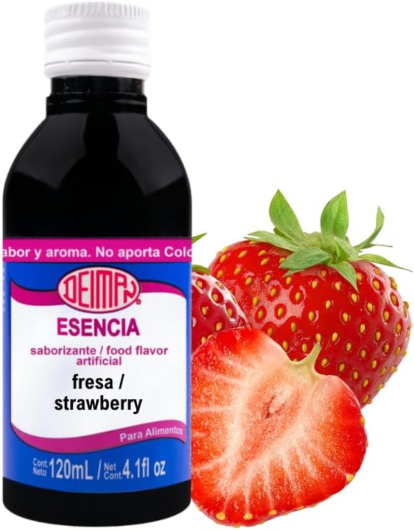 Deiman Artificial Food Flavoring Strawberry Essence (4 fl oz)