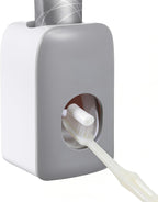Toothpaste Dispenser Automatic Toothpaste Squeezer Wall Mount Toothpastes Holder Accessories Bathroom Squeezer with Super Sticky Suction Pad for Family Shower for Kids and Adults