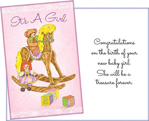 Stockwell Greetings New Baby Girl Greeting Card
