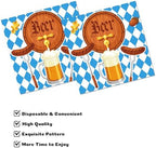 40-Piece Oktoberfest Party Napkins Set | 6.5x6.5 Inch Disposable Paper Napkins – Festive Bavarian Design for Beer Festivals, Gatherings & Celebrations
