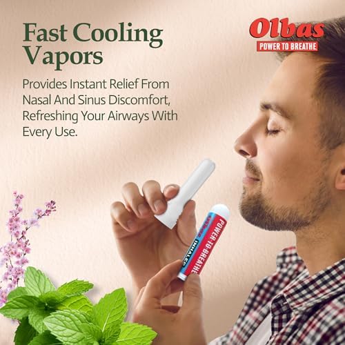 Olbas Inhaler Aromatherapy, Essential Oil Inhaler with Natural Oils, 1 Pack 285 mg, Pocket Sized Nasal Inhaler Stick for Clear Breathing and Sinus Relief