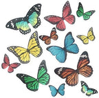 Edible Butterflies Wafer Paper for Cupcake Cake Decorating Topper,34pcs Pre-Cut Easter Wedding Cake Cupcake