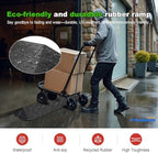 Ruedamann 1" Rise Rubber Threshold Ramp, 42.9" Wide Wheelchair Ramp, 2200 Lbs Capacity, Entry Ramp with Non-Slip Surface, for Wheelchairs, Scooter, Power Chairs, Driveways, Curb