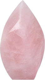 JIC Gem Rose Quartz Large Crystals Natural Healing Crystal Point Obelisk Tower Spiral 4 Sides Energy Gemstone Decoration Gifts 1.1-1.7 Lbs