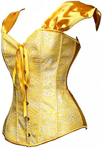 bslingerie® Womens Costume Princess Rushed Sleeve Bustier Corset Top