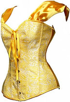 bslingerie® Womens Costume Princess Rushed Sleeve Bustier Corset Top