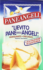 Paneangeli: "Lievito Pane degli Angeli" Vanilla Yeast - 16gr Packages (Pack of 4) [ Italian Import ]