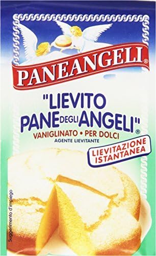 Paneangeli: "Lievito Pane degli Angeli" Vanilla Yeast - 16gr Packages (Pack of 4) [ Italian Import ]