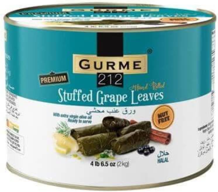 Gurme212 Premium 4.4 lbs Stuffed Vine Leaves (Dolmades) with Olive Oil
