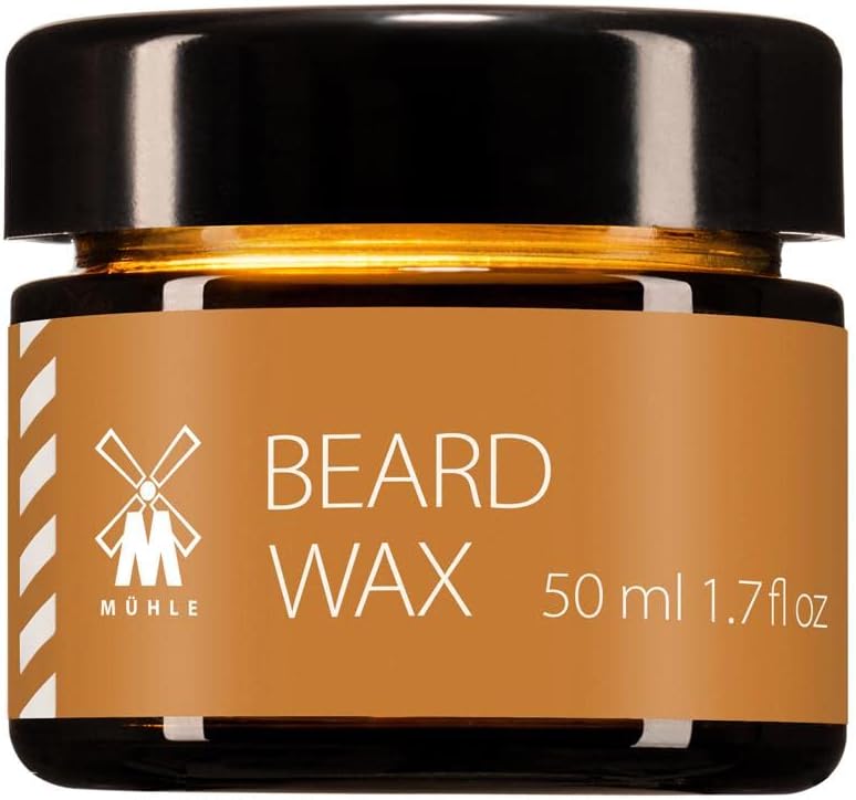 MÜHLE Beard Wax, 50ml | Fresh Bergamot & Cedarwood Fragrance | Smooth Textured Beeswax | Natural Beard Care Wax Balm | Perfect for Everyday Use | Luxury Beard Wax for Men