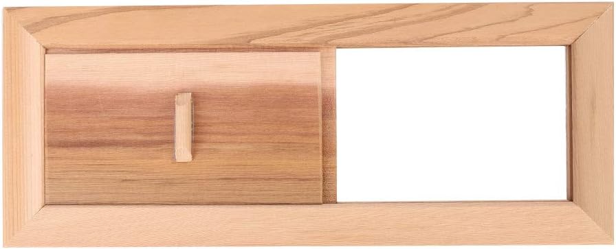 TOPINCN Air Vent Grille, Cedarwood Ventilation Grille Air Vent Grille Ventilation Panel Door Vent Sauna Room Equipment Air Filter Grille