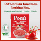 Pomì Finely Chopped Italian Tomatoes 26.46oz (Pack of 12) - 100% Fresh Flavor in BPA-Free Carton - Perfect for Sauces, Pasta, Pizza & More, Non-GMO, Gluten-Free, Clean Eating Canned Alternative