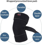 Knee Support Brace for Men Women, Adjustable Compression Sleeve Maximum Pain Support and fast recovery - Warm,Arthritis, meniscus tear, Injury Recovery, Running, Workout