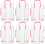 ABOOFAN 6 Pack Mini Suitcase Candy Boxes 3X2X1.5In Party Favor Boxes for Wedding Bridal Shower Travel Theme Decorations