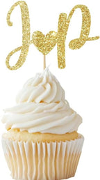 Wedding Initial Cupcake Topper, Wedding Topper Monogram, Custom Letter Bridal Shower, Personalized Cupcake Toppers