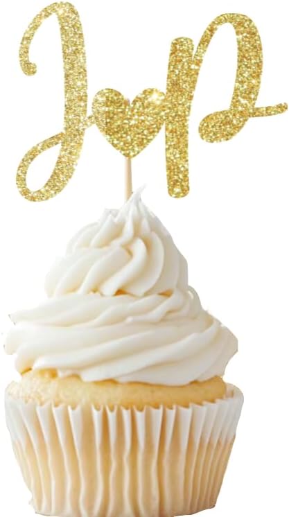 Wedding Initial Cupcake Topper, Wedding Topper Monogram, Custom Letter Bridal Shower, Personalized Cupcake Toppers