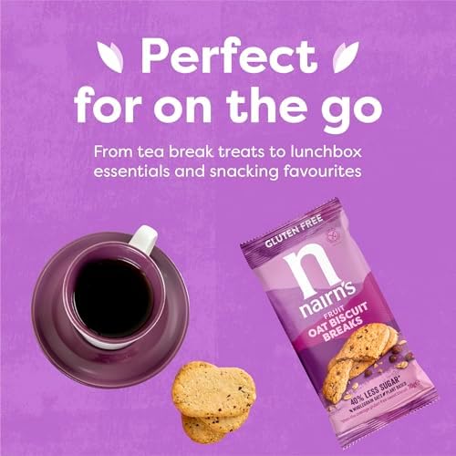 Nairn’s Gluten Free Variety Pack Oat Biscuit Breaks, Flavors inc. Chocolate Chip, Fruit, Salted Caramel. Pack of 48 (3 Biscuits Per Pack)
