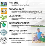 Wheatland™ Soft White Wheat Berries • 23 lbs • Delicious • Healthy Food Option • Farm Fresh • Mylar and Bucket Provide 25 Year Shelf Life • Emergency Food Storage • Non-GMO • Lab Tested Chemical-Free • Premium Baking Quality • Sproutable