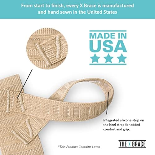 Tuli's X Brace, Arch Support Brace and Compression for Sever's Disease, Plantar Fasciitis, Heel Pain, Flat Feet, Fallen Arches, and Over-Pronation, 1 Pair, X-Large