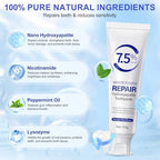 Hydroxyapatite Toothpaste – Protects Enamel, Strengthens Teeth, Deeply Cleans and Promotes Oral Health with a Refreshing Mint Flavor.