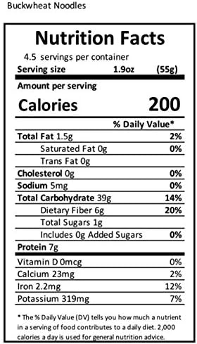 6-PACK King Soba Organic 100% Buckwheat Noodles, Gluten Free- 3.3 Lbs, 3 paper-tied servings per 8.8oz package