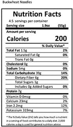 6-PACK King Soba Organic 100% Buckwheat Noodles, Gluten Free- 3.3 Lbs, 3 paper-tied servings per 8.8oz package