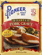 Pioneer Brand Gravy Mix Packets - Makes 2 Cups (Pack of 12) (Roast Pork)