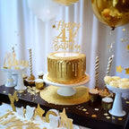 Happy 41st Birthday Cake Topper, 41st Birthday Decorations, Cheers to 41 Years, Hello 41, 41st Happy Birthday Party Supplies Gold Glitter