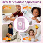 Timer for Kids Brushing: 2 Minutes Teeth Brush 20 Seconds Hand Washing 5 Min Toilet 15 Min Shower, Time Management Tool for Children - Pink Gifts for Kids