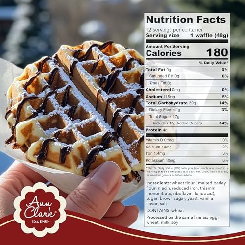 Ann Clark Belgian Liège Sugar Waffle Mix with Authentic Pearl Sugar
