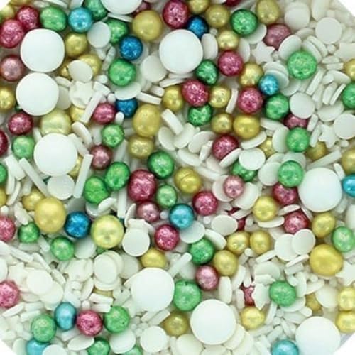 Purple Cupcakes Vintage Christmas Sprinkle Mix - 90g