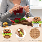 Mini Inspirational Graduation Gifts for Women Men Handmade Positive Crochet Burger for Birthday Encouragement Cheer Up Gift for Coworker Friend Boss Teacher Appreciation Ideas
