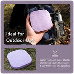 TUDIA Hard PC Waterproof Travel Carrying Case Compatible with Rael Pads, Playtex Tampons, Sunany & Gogirl Female Urination Device & Other Essentials - Purple