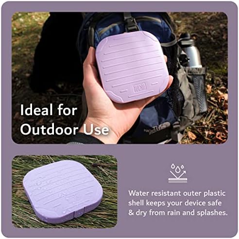 TUDIA Hard PC Waterproof Travel Carrying Case Compatible with Rael Pads, Playtex Tampons, Sunany & Gogirl Female Urination Device & Other Essentials - Purple