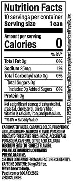 Pepsi Zero Sugar Cola Soda Pop, 7.5 Ounce Mini Cans, (10 Pack)