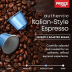 Prince Caffe Espresso Pods – PREMIUM Intensity 8 Medium Roast Coffee Capsules – Compatible with Nespresso, Pods for Original Line Machines – Premium Quality Espresso Capsules 3 x 10 Pack (30 Count)