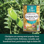 Eden Organic Garbanzo Beans, Chickpeas, 15 oz Can (12-Pack Case), No Salt Added, Non-GMO, Gluten Free, Vegan, Kosher, U.S. Grown, Heat and Serve, Macrobiotic